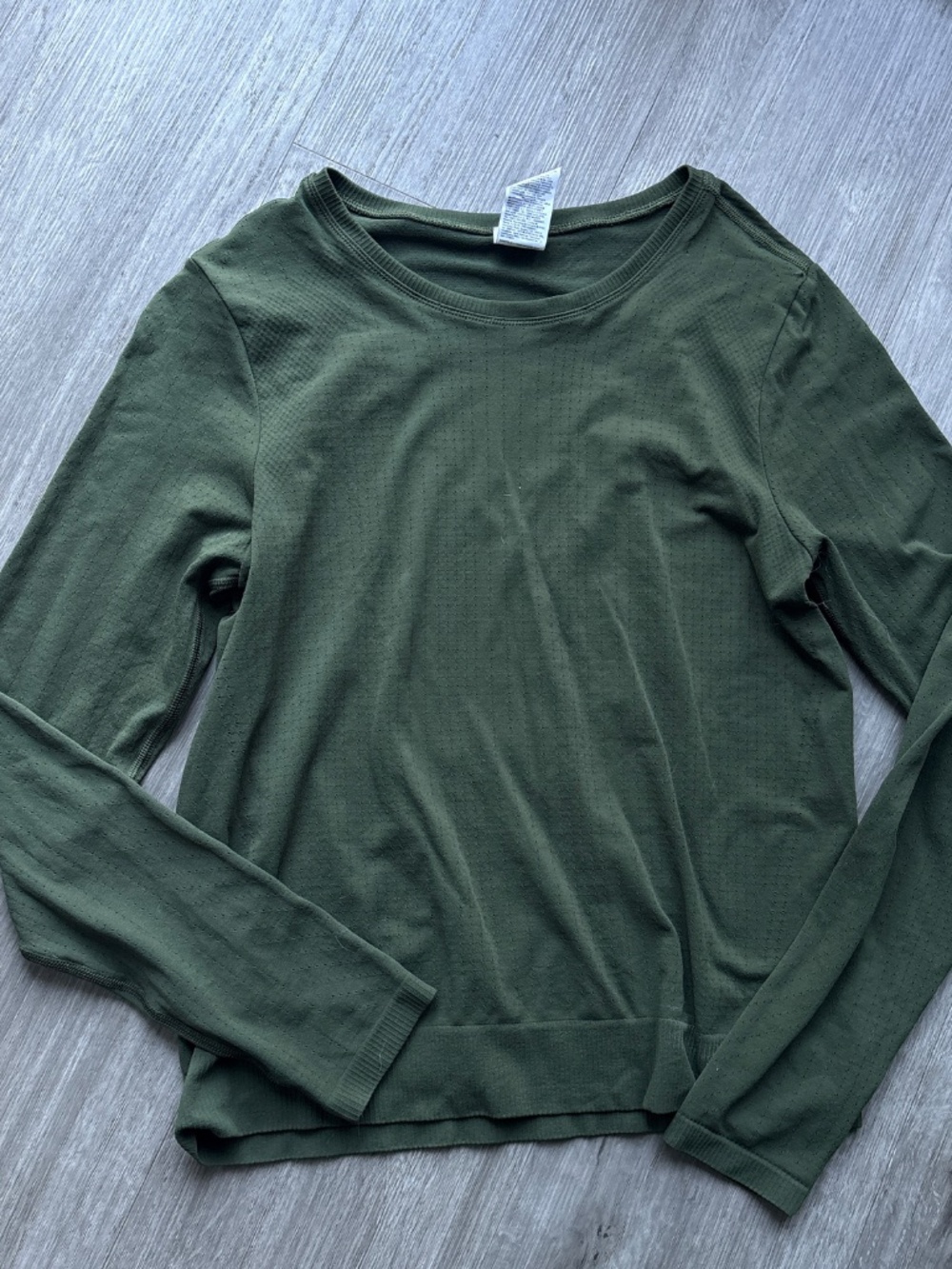 Athleta Perforated Long Sleeve Shirt